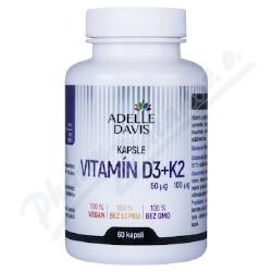 Adelle Davis Vitamn D3+K2 cps.60