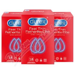 Prezervativ DUREX Feel Thin Extra Lubr.54ks (2+1)