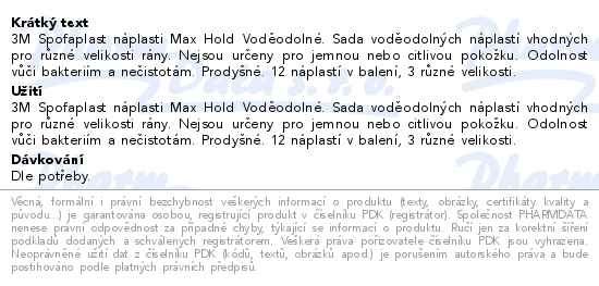 3M Spofaplast 191N Max Hold Vododoln 12ks
