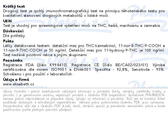 Drogov test THC Instant -View 1ks